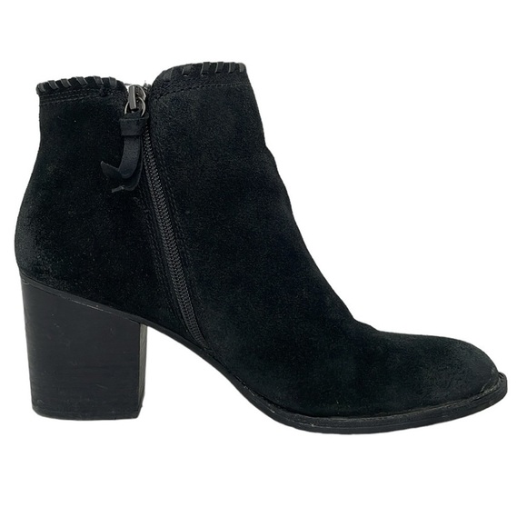 Sofft Boots Women's 10 Black Leather Ankle Booties Zip Round Toe - Picture 10 of 16